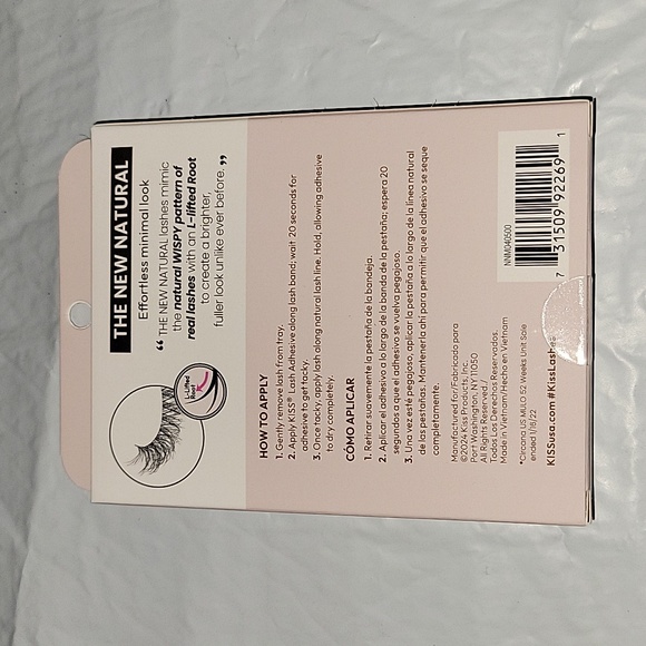 Kiss NNM04 The New Natural Wispy Style High Bun False Lashes 4pk, Lot of 3 - Picture 3 of 8